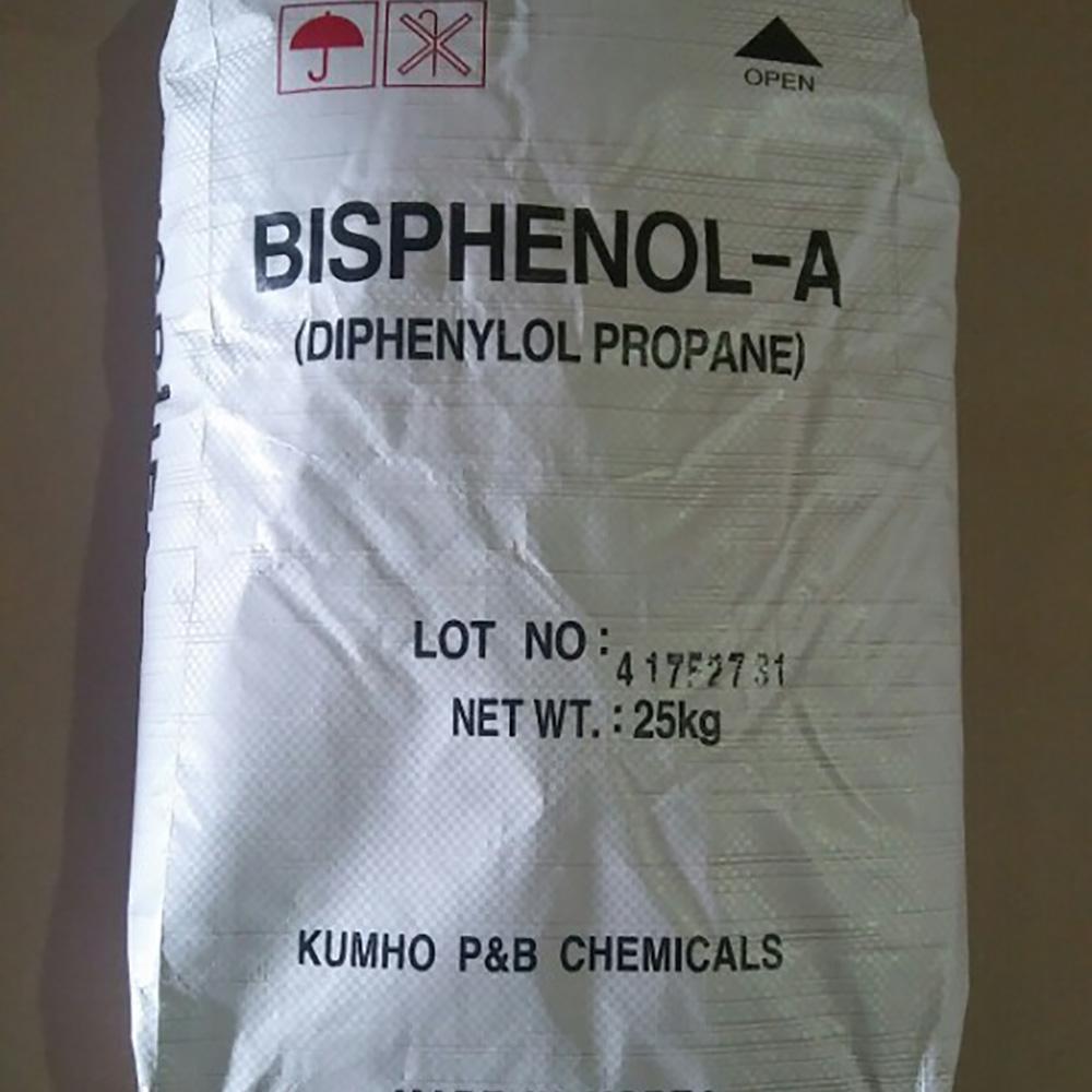 bifunctional phenol compound manufactured by condensing acetone and phenol elements BISPHENOL-A