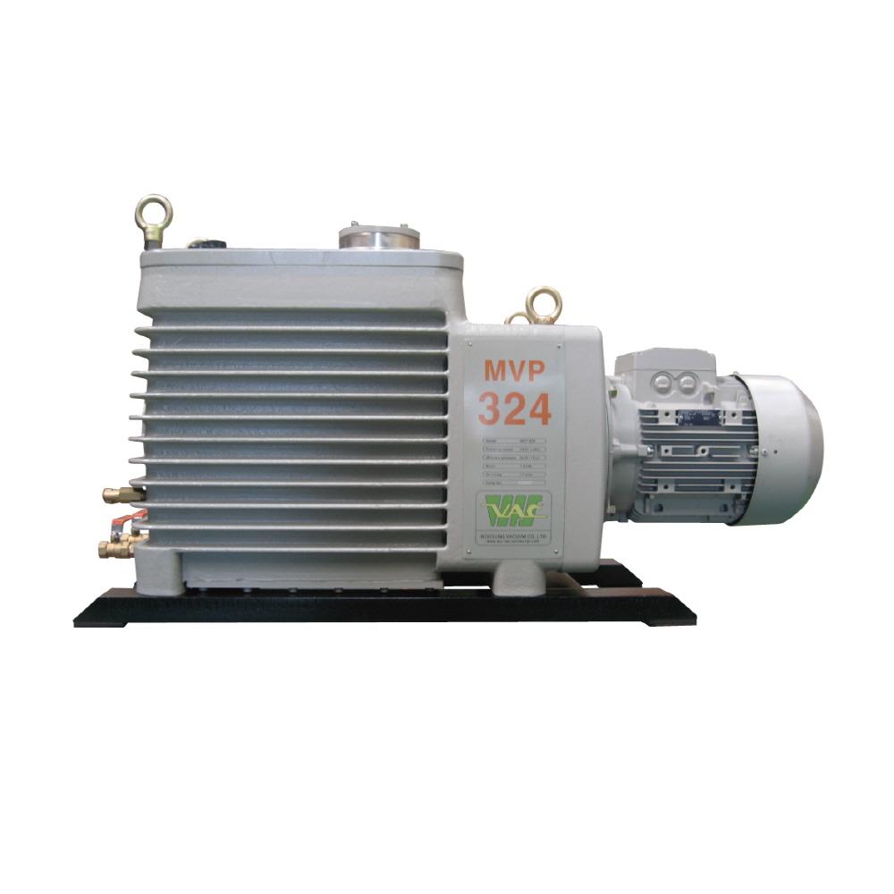 Double stage rotary vane vacuum pump