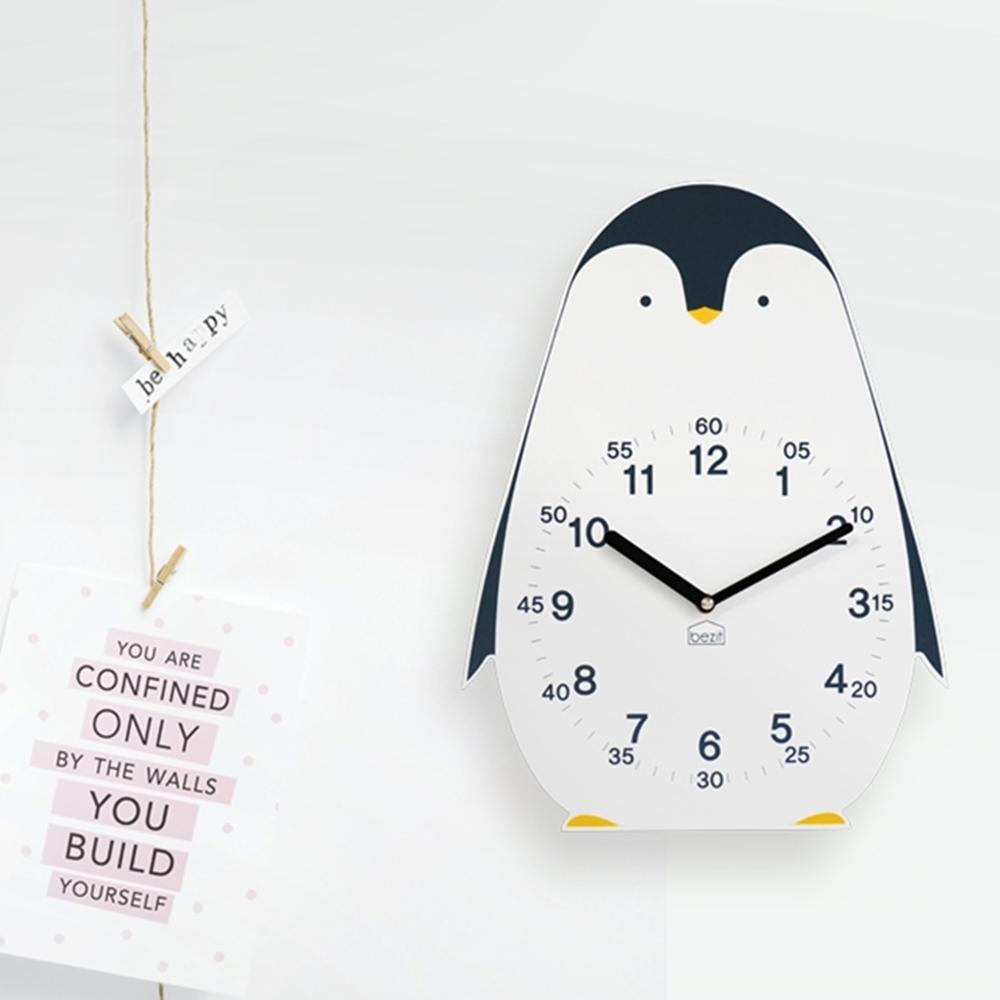 Proud Penguin non-ticking Silent Wall Clock