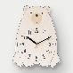 full image Brown Bear non-ticking Silent Wall Clock
