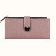 full image Butterfly decorated Korea lady women long slim wallet(Violet)