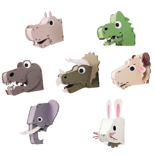 Hunting Trophy 3D puzzle Animal Head Hanging Wall