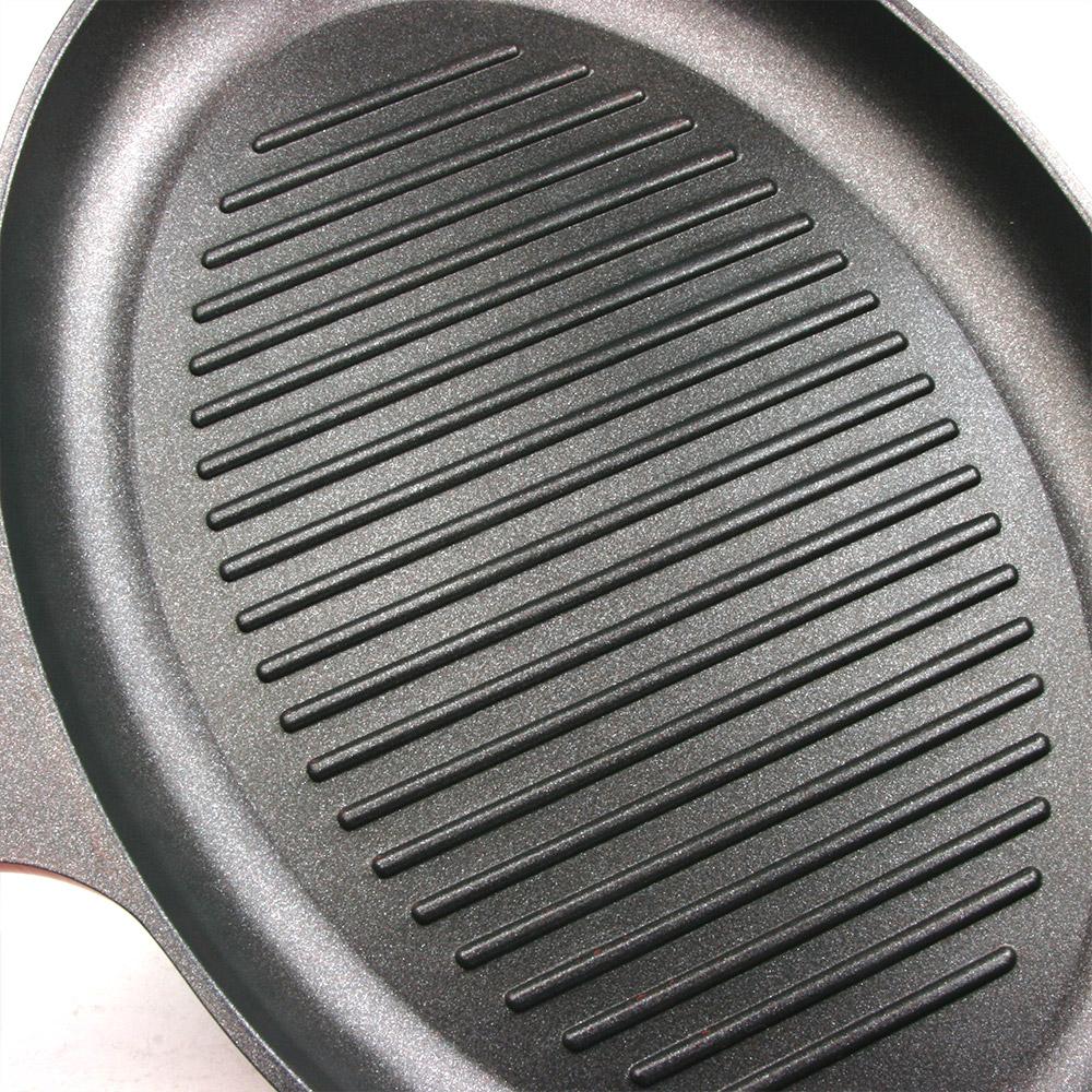 WIDE GRILL PAN 35CM COOKWARE