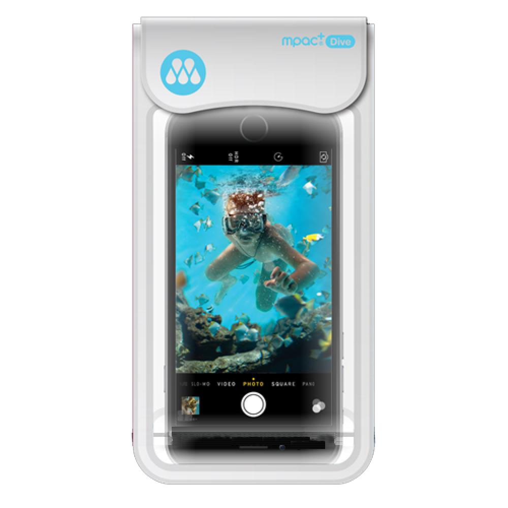 mpac'Dive D20 Smartphone Waterproof Scuba Divers Case White
