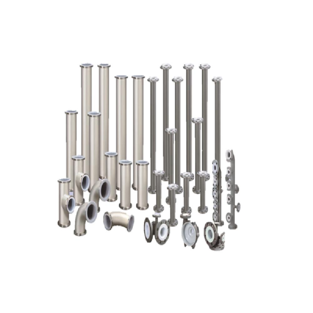 Roto Lining] Pipe and Fitting Parts CPT, ETFE Type Flange, Welding, Damper, Reducer, screw conveyor,