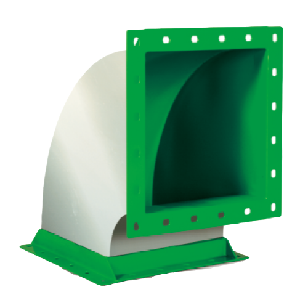 CPT/ETFE Chemical, Heat, Fire Resistant Coated Duct Pipe & Fittings, Lining FM Approval Korea Produc