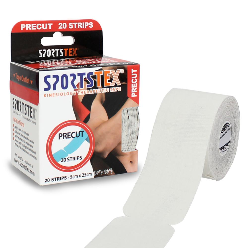 SPORTSTEX KINESIOLOGY TAPE PRECUT SINGLE ROLL 2ea Pain Relief Elastic Muscle KT