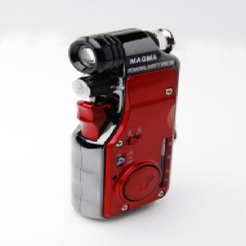 Multi functional portable security self defense device(Model : MAGMA-S2) | Personal security,Self defense device,Pepper spray,Buglar alarm.security alarm.Gas gun,Tear gas,Search light