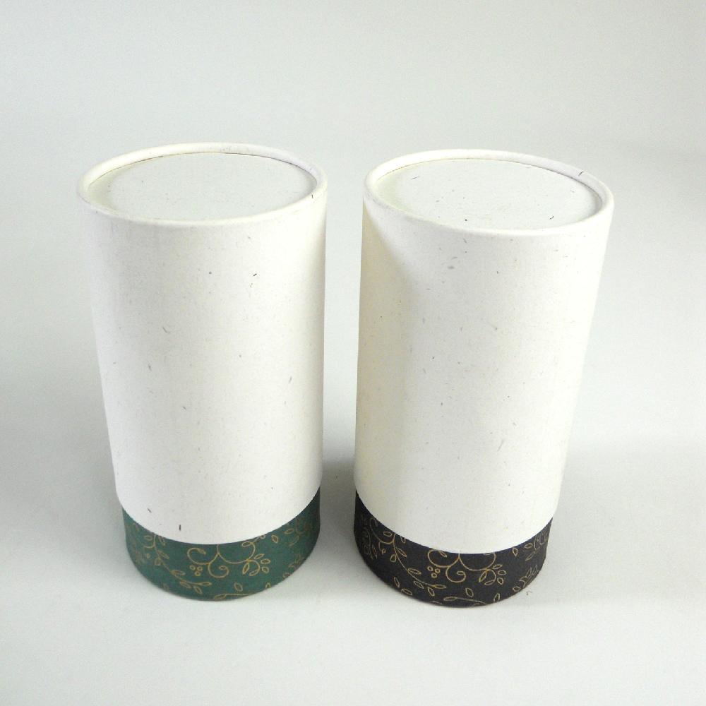FTF-Hanji paper tube 85x158(Green)_Tea Coffee Jam Packing Box Cylinder Gift Box Wrapping Supplies