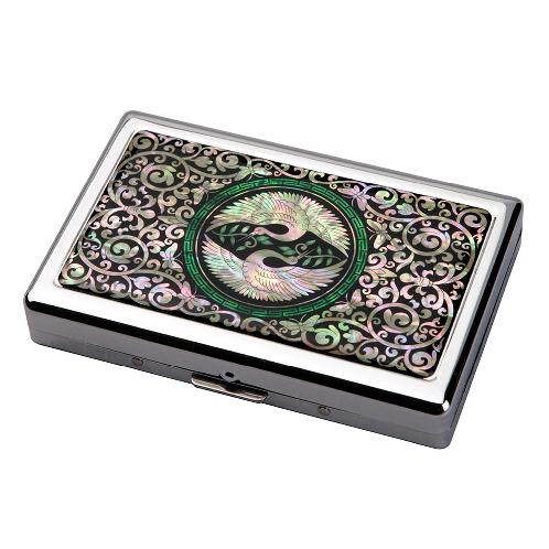 Korea Modern Design Multicolored Steel Mother of Pearl Protecting Cigarette Case