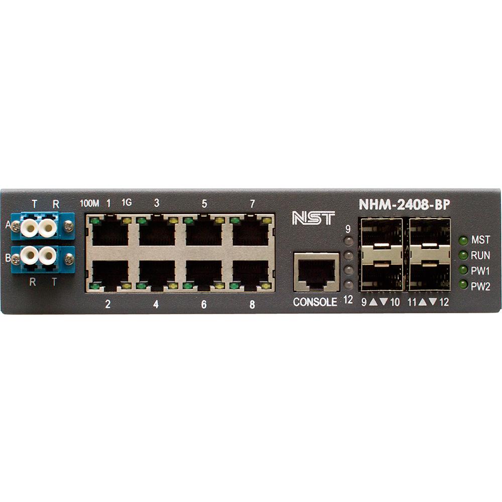 NHM-2408BP designed for use in harsh environments and to build reliable and secure network