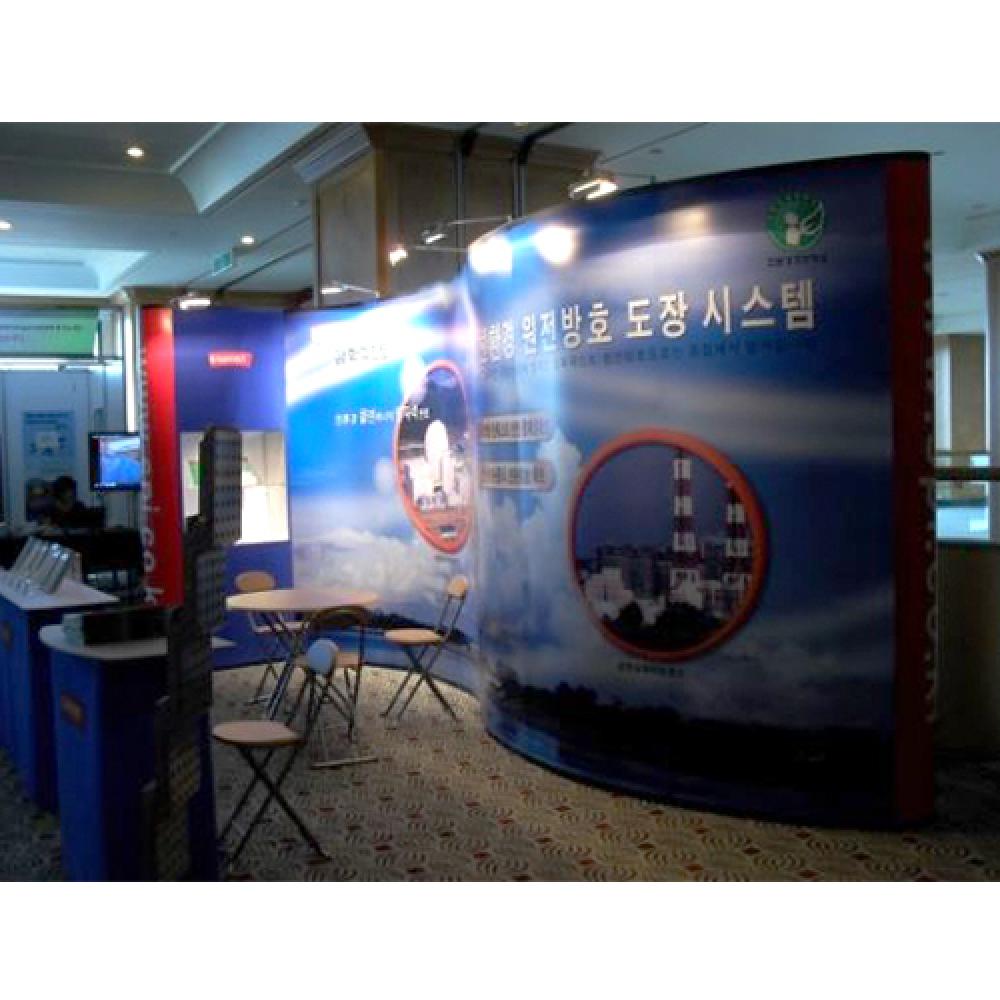 Korea Eldora Customized Design Exhibition Booth Aluminum Frame Mirage Booth