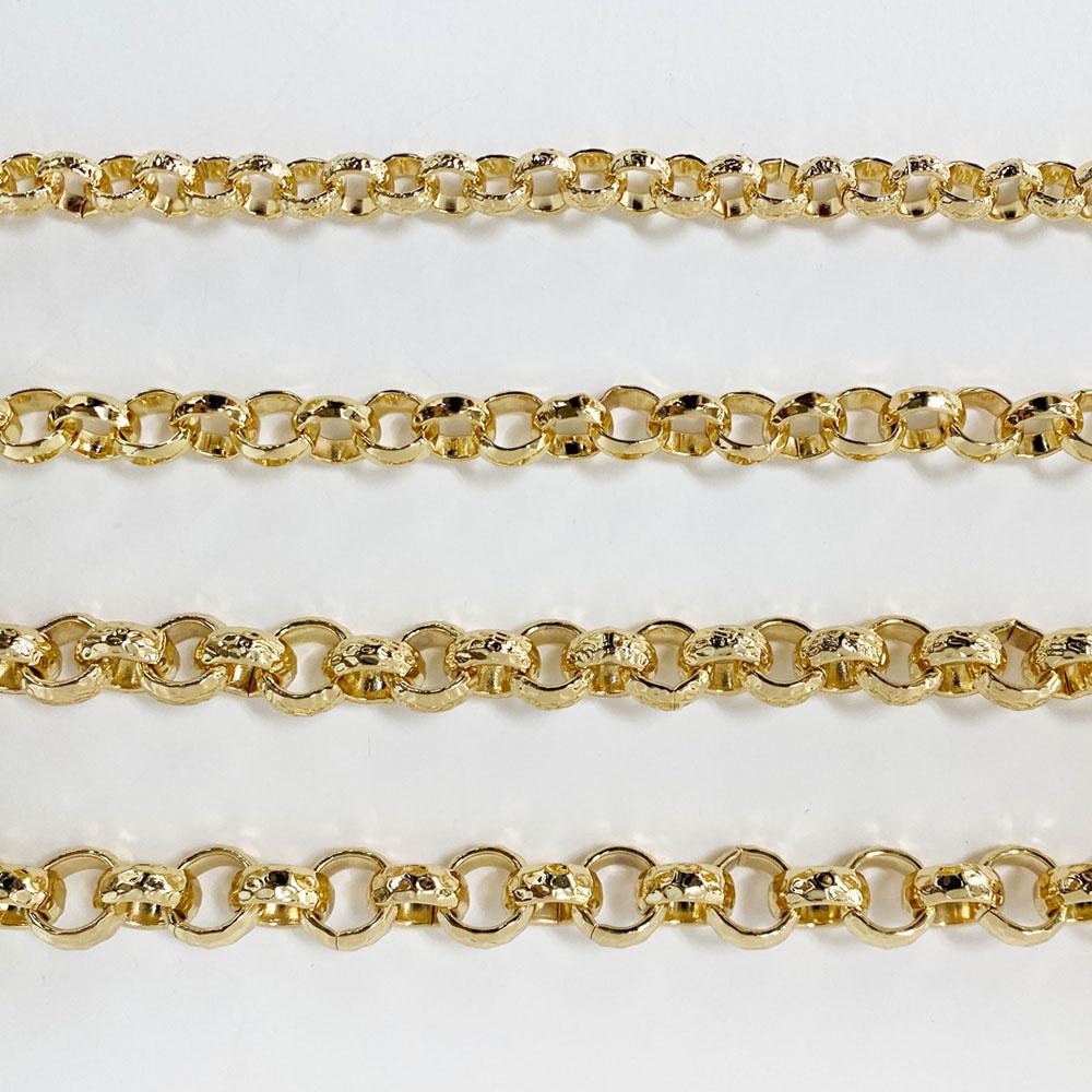 [Nonsan Chain] Hammered Rolo Chain