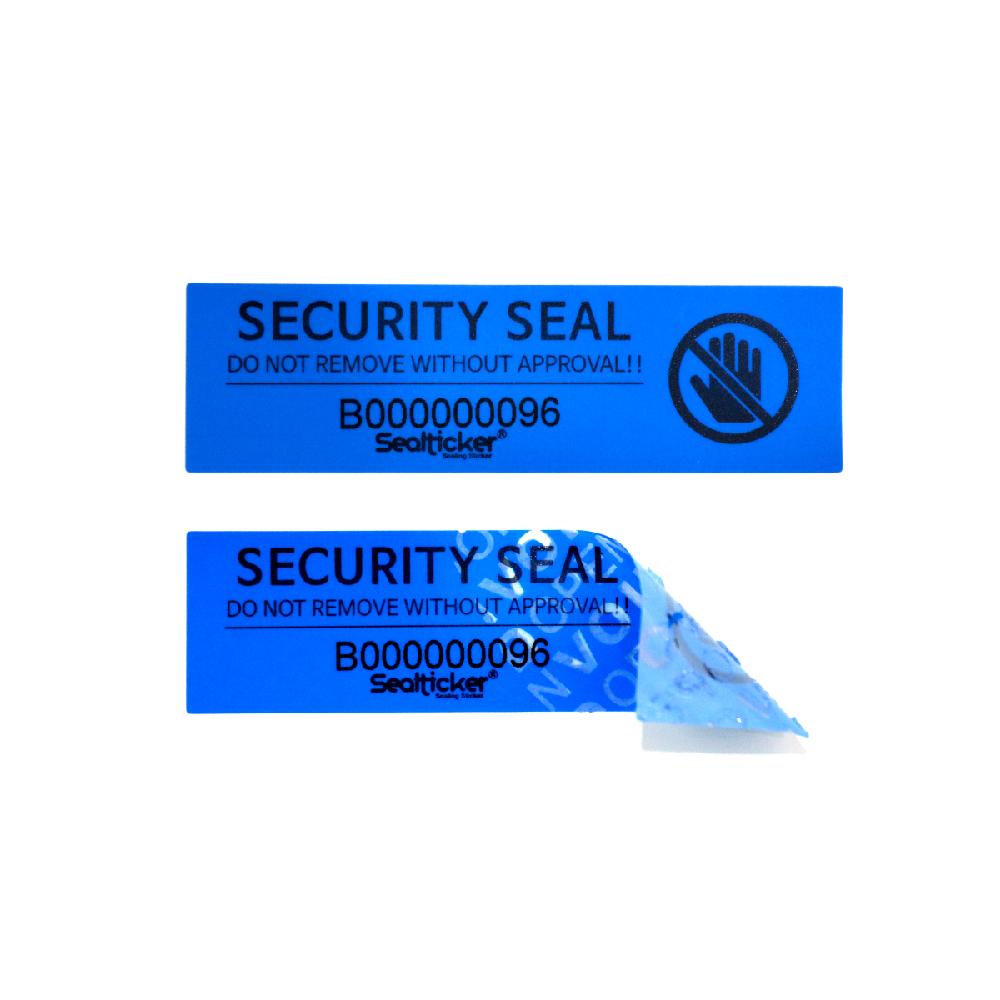 SERIAL NUMBERED SEALING LABEL
