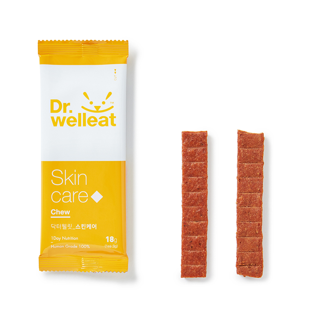 Nutritional snacks for dog skin care