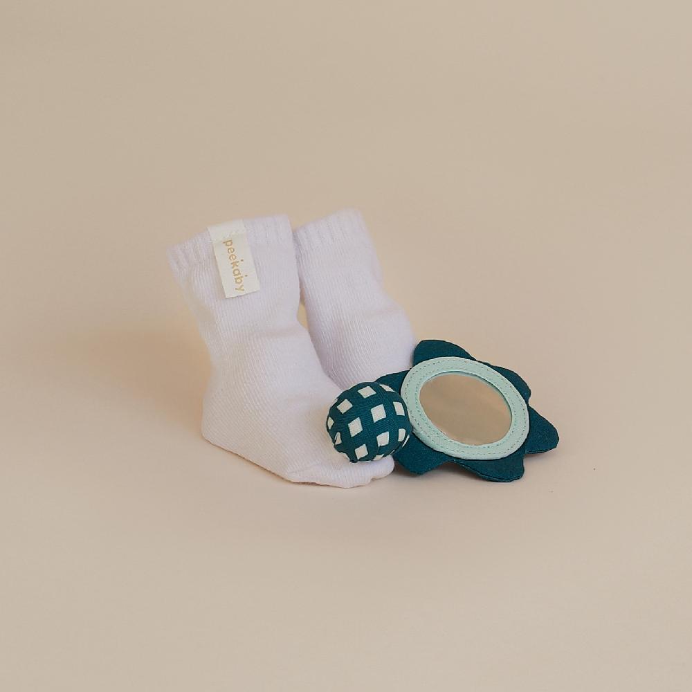 Peekaby Play Kit (3-4 months): Stage-based Montessori Baby Toy Set for Child Development