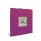 detail image3 Fabric Frame Cover Photo Album 1UP, 5x7 50 Pockets (Violet)