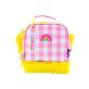 detail image2 oddbi Happy Checkered 2-Tier Insulation Cooler Bag - pink