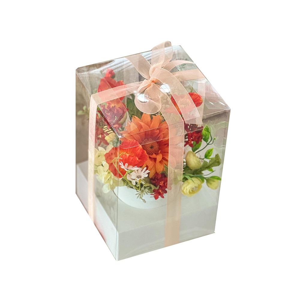 Artificial Poppy Centerpiece  (Coral Sunset)