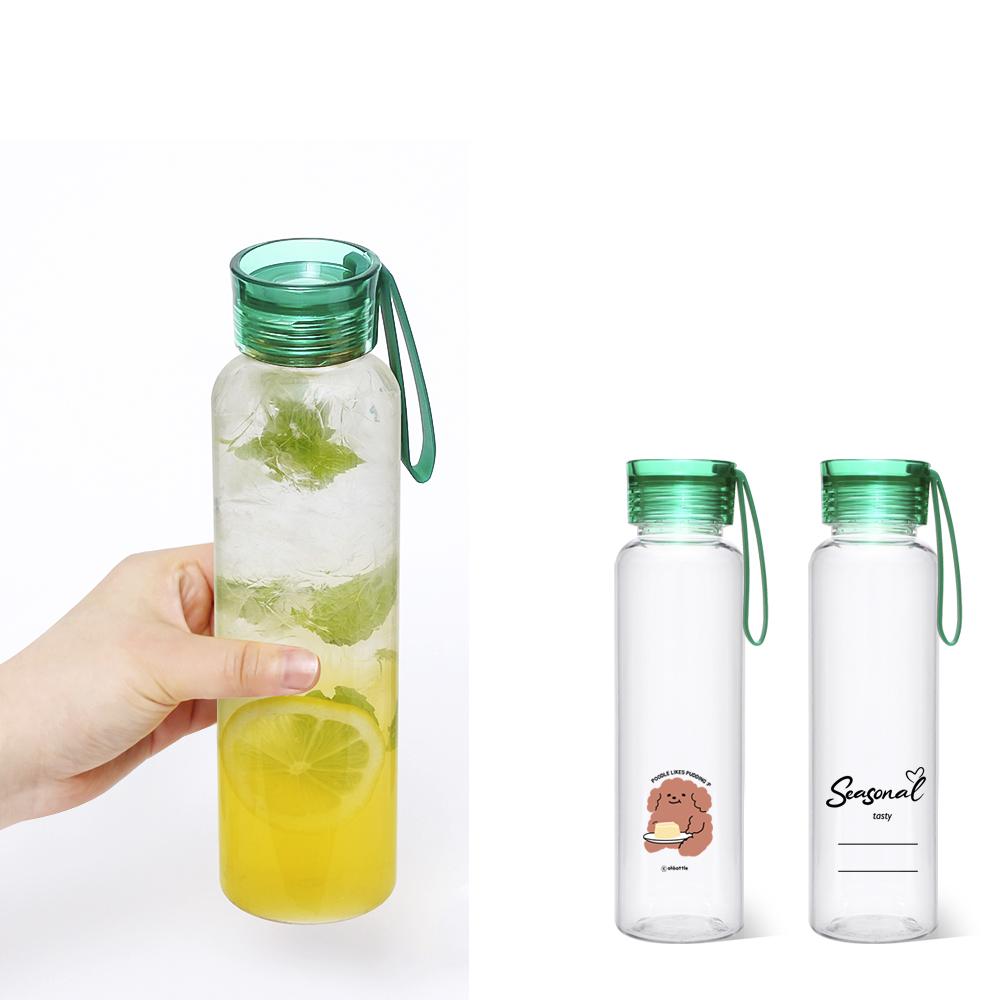 New Bio Ecozen Plastic Water Bottle with handle lid OEM made in Korea - 300ml