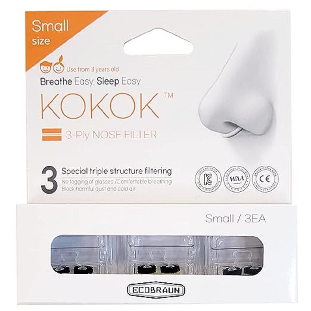 KOKOK 3-Ply Nose Filter Reusable Breathable Nasal Plugs Air Filteration for Dust, Pollution, Block C