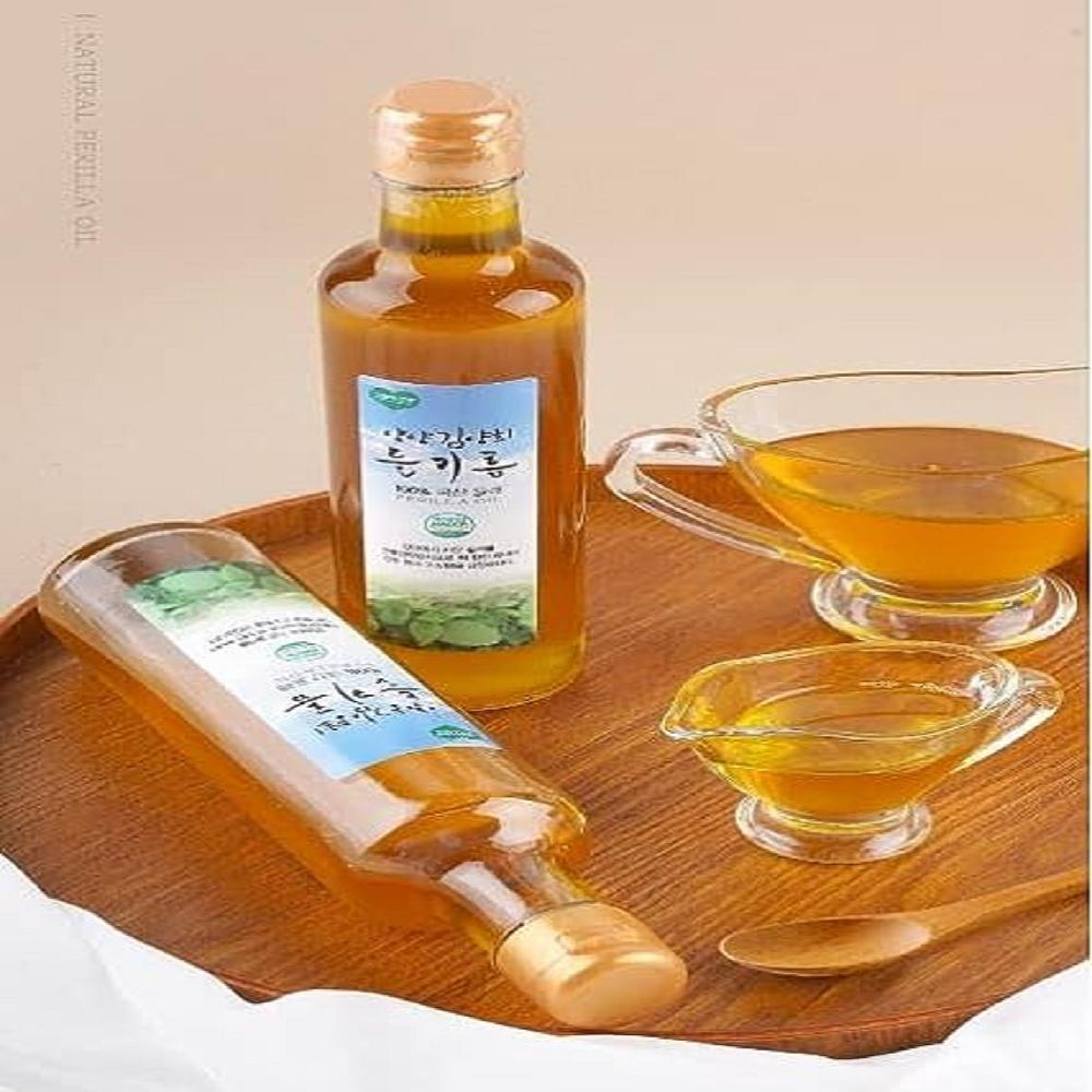 Yangyang Kim Yang Hee Premium Perilla Oil Cold Pressed 양양김양희 저온압착 들기름 180ml 6 Oz
