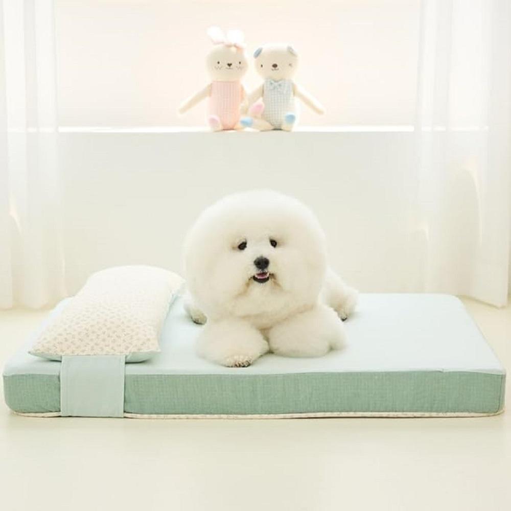 MOONGMING Memory Foam Pet Bed for Summer/All Seasons, Comfortable Bed for Puppies and Dogs, Safe Mat
