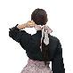 full image LEESLE Korean Traditional Hanbok HairBand Daenggi Scarf Hair Ribbon Accessroy(47.24in x 2.36in) (YEL