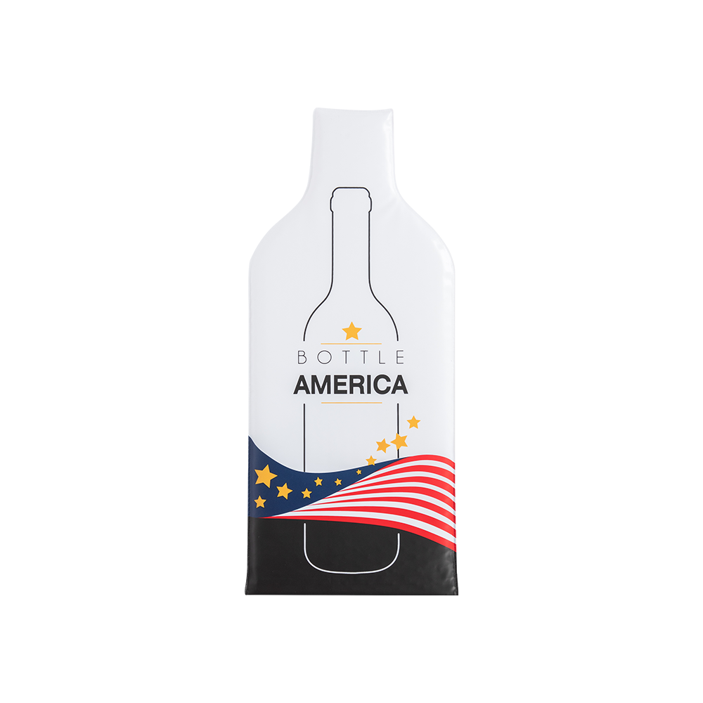 Bottle America Multicolor (1set 3pcs) | Reusable Wine Travel Protector Sleeves for Glass Bottles