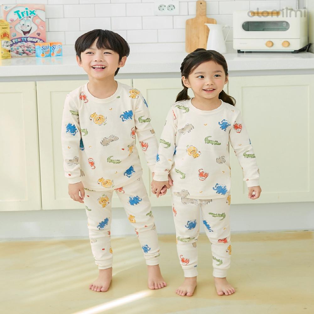 kids wear 30S 3/4 length modal <Jungle King>