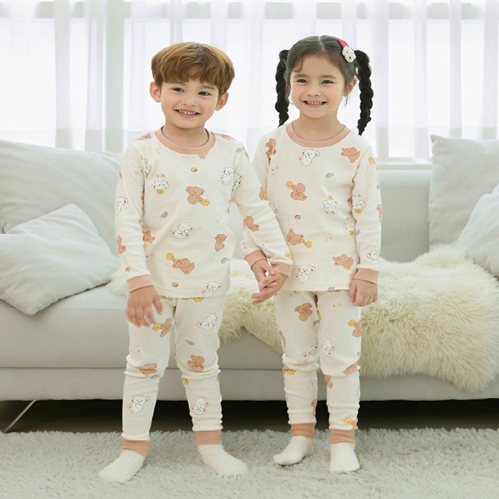 kids wear 30S 3/4 length modal <Puppy Hi>
