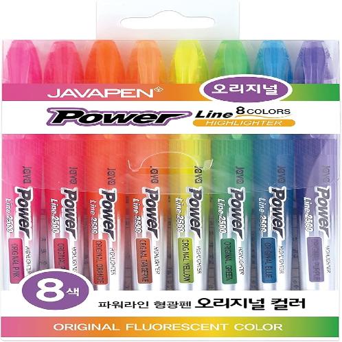 JVPEN JAVAPEN POWER LINE HIGHLIGTHER 8COLOR
