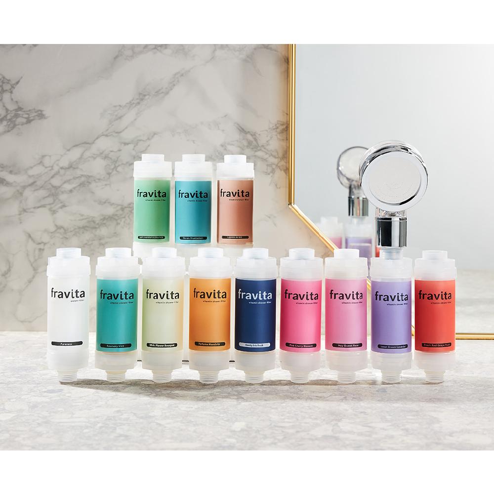 Fravita Vitamin Aroma Shower Filter #Ocean Blue Lemon