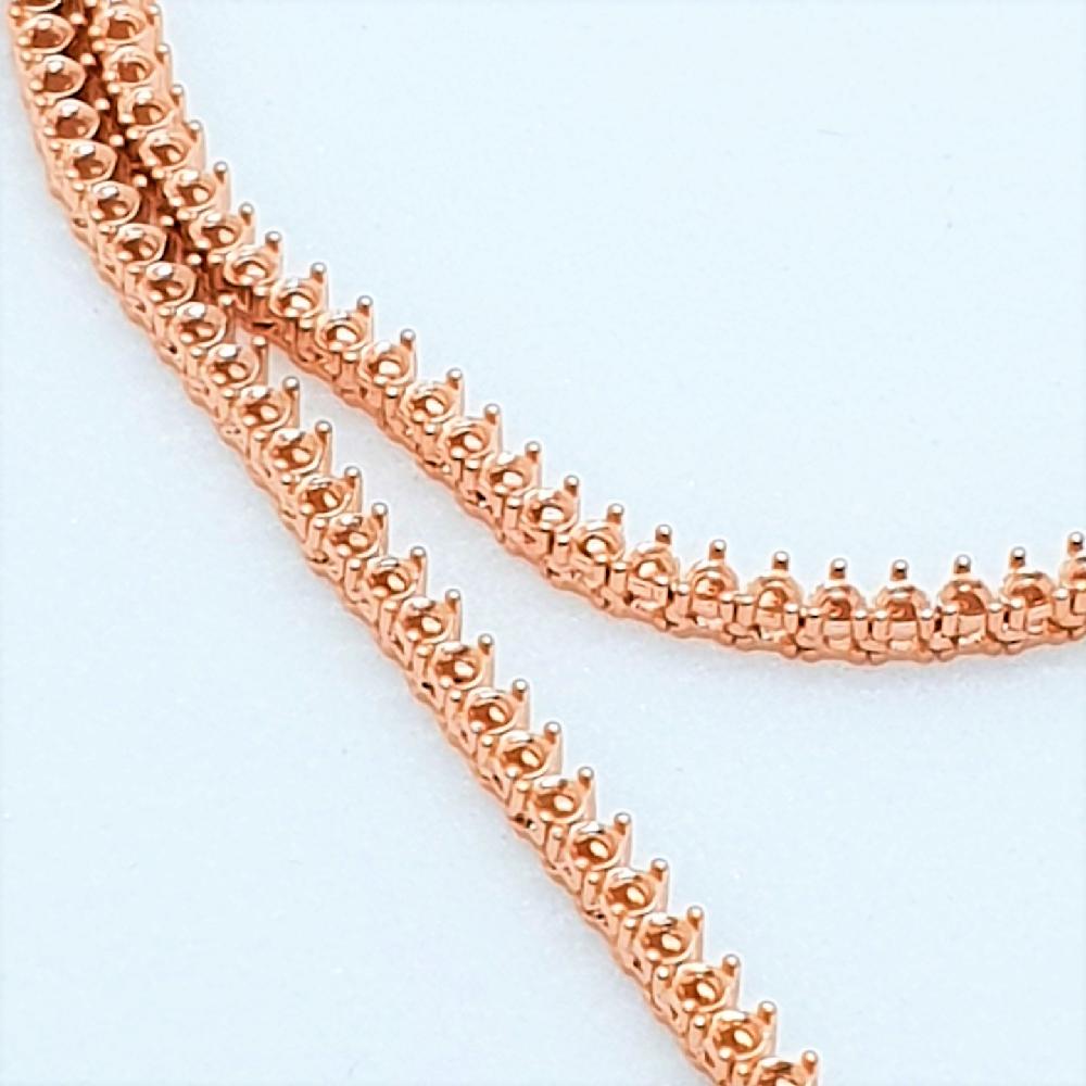 18K GOLD  TENNIS MOUNTING BRACELET