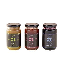 [JAMMINT] 75% High-content Light Fruit Jam 3 types(Strawberry, Blueberry, Apple)