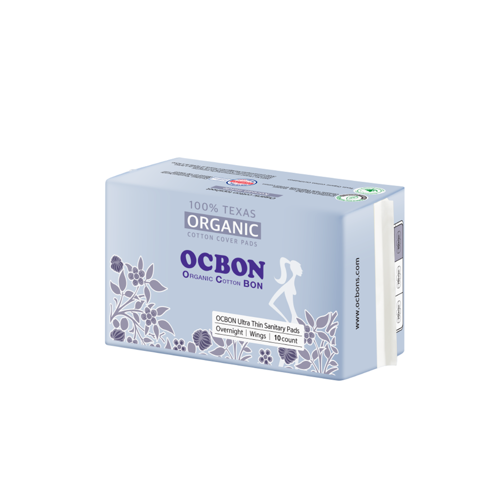 OCBON Ultra-Thin Organic Cotton Sanitary Pad